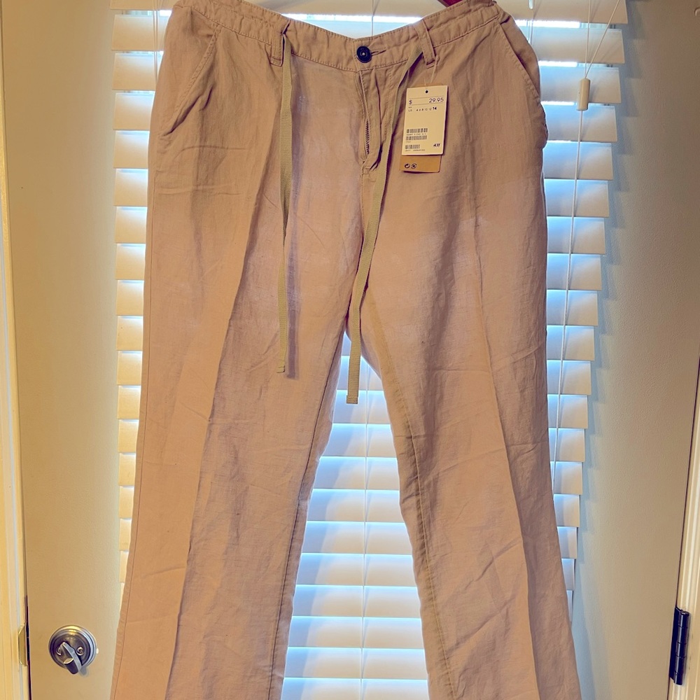 Brand new H&M brand linen pants size 14